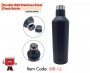 silver cap double wall ss bottle 500ml bottles bottle