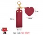 Lipstick Holder Bag Charm with Mirror - Red Color