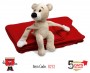 teddy, plush, toy, kids, blanket