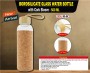 glass bottle cork sleeve bamboo lid glass bottles