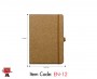 A5 Size Cork Notebook with Paper Pocket at the end