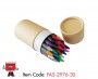30 Pcs Crayon Set in Round Kraft Paper Tube