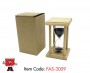 15 Minute Sand Glass Timer Square Wooden Frame Black Sand