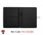 RPET Folder with side pockets and sleeve, Black