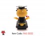 Solar Powered Bobble  Head Graduation Toy FAS-3032