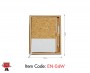 A5 Size Cork Notebook with White Linen and Cork Pen in a Natural Gift Box