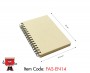 A5 Size Recycled Notebook,  EN14-N, EN14-BK, EN14-G,Spiral Bound with 80 Sheets
