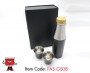 Stainless Steel Kahwa Cup Gift Set with Double wall Vaccum Bottle with Handle