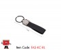Metal Keychain with RPET Black Fabric