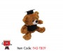 Plush Teddy Bear with Black T shirt and Graduation Hat FAS-TB09
