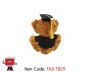 Plush Teddy Bear with Black T shirt and Graduation Hat FAS-TB09