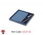 Premium Gift set with High Quality PU notebook , Pen and Metal keychain, Blue