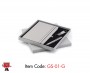 Premium Gift set with High Quality PU notebook , Pen and Metal keychain, Grey