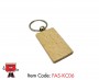Wooden Keychain, Rectangle FAS-KC06