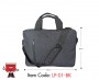 Economy Laptop/Conference Bag in Black & Gray Color, 38x28 cms
