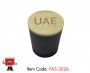 Oud Scented Soybean Wax Candle in Frosted Black Glass