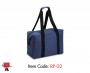 RPET Cooler bag 2-in-1 with foil lining, Blue color