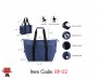 RPET Cooler bag 2-in-1 with foil lining, Blue color