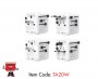 All in 1 Universal Travel Adapter, 20W, White Color