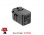 Travel Adapter with Retractable Cable