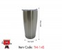 Double Wall Travel Tumbler with Clear Lid, 600ml, Silver