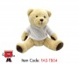 Teddy Bear Light Brown with White Tshirt