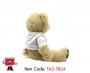 Teddy Bear Light Brown with White Tshirt