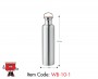 Double Wall Stainless Steel Bottle with Bamboo Lid , 1000ml
