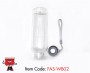 RPET Clear Bottle  with String Handle FAS-WB-02
