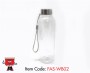 RPET Clear Bottle  with String Handle FAS-WB-02