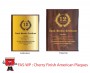 cherry wooden plaque awards