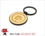 Metal Keychain with Bamboo