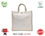 jute bag white natural loop bags