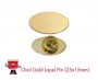 oval shape badge lapel pin laple pin 25 x 15 mm