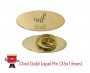 oval shape badge lapel pin laple pin